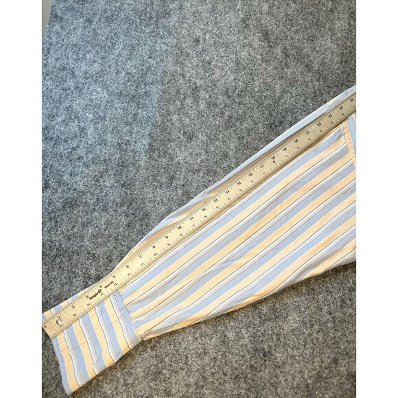 VTG Versa Mens Cotton Dress Shirt Size 16 32 33 L Striped Casual Adult Classic - Picture 10 of 12
